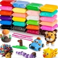 thumbnail image 1 of sdhkgrrt under $5 3Pcs sdhkgrrt under $5KidsModeling Clay, 36 Color Light Clay forKids,Soft Non Toxic Modeling Clay DIY Arts and Crafts,Childrens Air Dry Clay with Tools,Educational, 1 of 9