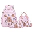 thumbnail image 2 of PRETXORVE Kapibala Backpack for Girls Cute Capybara Elementary School Students Children From Grades to Backpack, 2 of 4