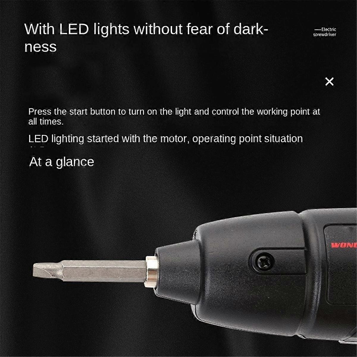 Household Electric Screwdriver Rechargeable Cordless Impact Drill Mini Cordless Electric Drill Screwdriver Set