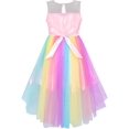 thumbnail image 2 of Flower Girls Dress Unicorn Rainbow Pageant Princess Party 5 Years, 2 of 7