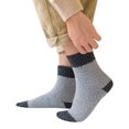 thumbnail image 1 of TIEVOSA Winter Men Coral Socks Middle Tube Sleeping Home Solid Stocking（Grey）, 1 of 5