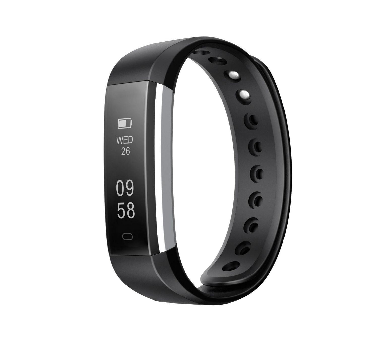 Letscom ID115 Health and Fitness Tracker & Smartwatch by Letsfit - Black