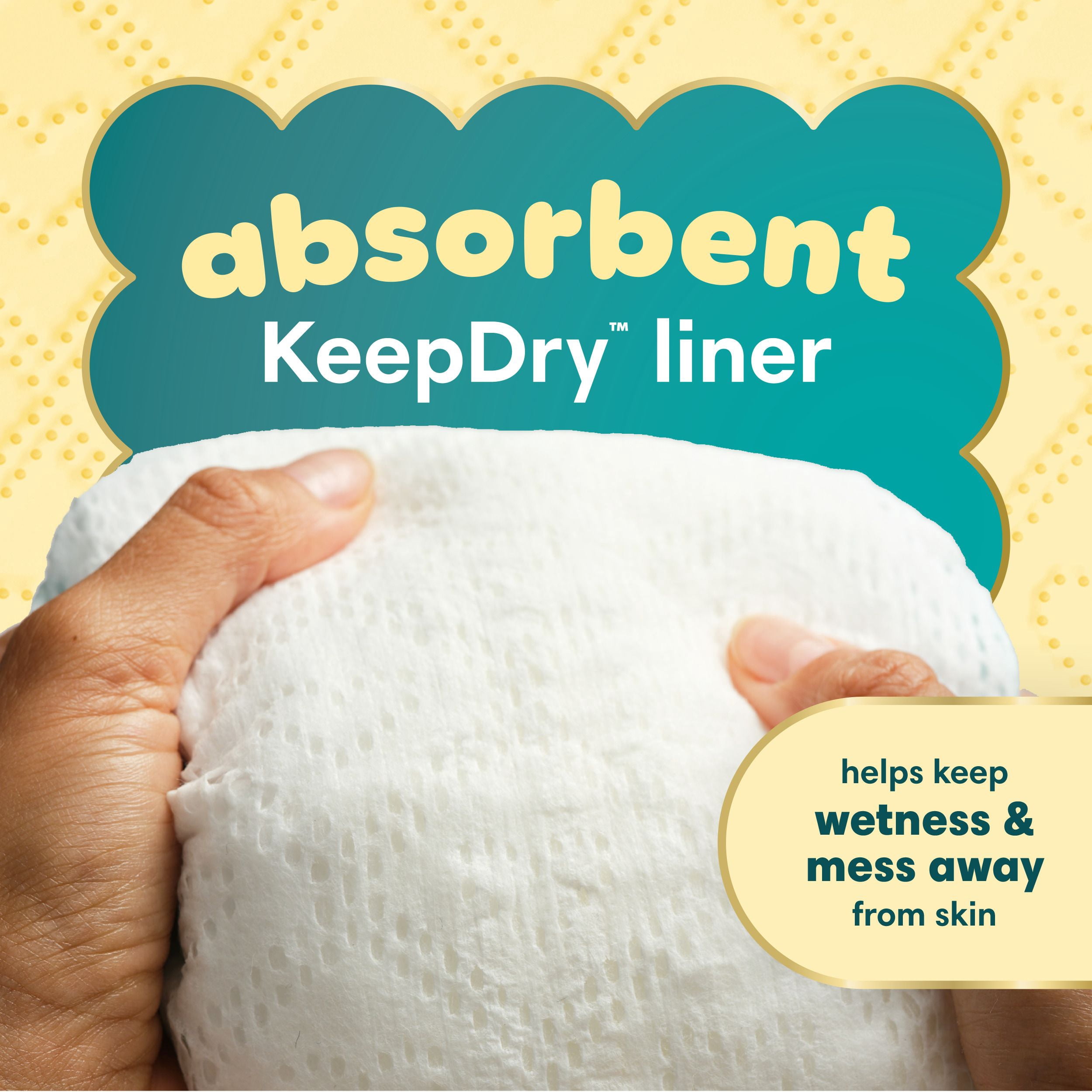Pampers Swaddlers Couches, Taille 1 (8-14 lbs), Absorbantes, Gardent Bébé au Sec et Confortable, Couche Jetable pour Bébé Sûre pour la Peau