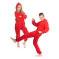 thumbnail image 1 of Combinaison Pyjama une Pièce à Capuchon en Molleton Rouge pour Garçons et Filles, 1 of 2