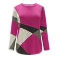 thumbnail image 5 of DPTALR T-Shirt/chemise à Manches Longues à Col Rond, Coupe Ample, Décontracté, Imprimé pour Femmes, 5 of 5