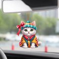 thumbnail image 4 of TopLLC 2PC Christmas Ideas Kittens Car Pendant Backpack Pendant license plate, 4 of 7