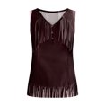 thumbnail image 4 of Plebaso Womens Print Tank Tops Ribbed Sleeveless Casual Tops Button up V Neck Slim Knit Tees for Women, 4 of 5
