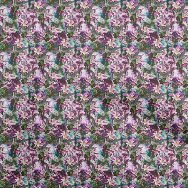 oneOone Silk Tabby Fuschia Pink Fabric Abstract Bird Craft Projects Decor Fabric Printed By The Yard 42 Inch Wide