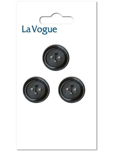LA VOGUE 4-Hole bouton - marine bleu, 20 mm (0.79 in) (Tailored Utility)