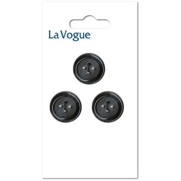 LA VOGUE 4-Hole bouton - marine bleu, 20 mm (0.79 in) (Tailored Utility)