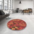 thumbnail image 4 of Ahgly Tapis Rectangulaire Orange Lavable en Machine, 6 Pieds x 9 Pieds, 4 of 7
