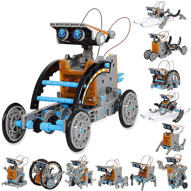 Sillbird STEM Jouets Robot Solaire Éducatif 12-en-1 - 190 Pcs