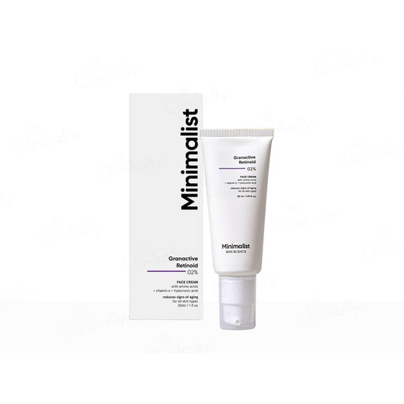 Minimalist 2% Granactive Retinoid Anti Aging Face Cream, 30ml Each (Pack of 2)