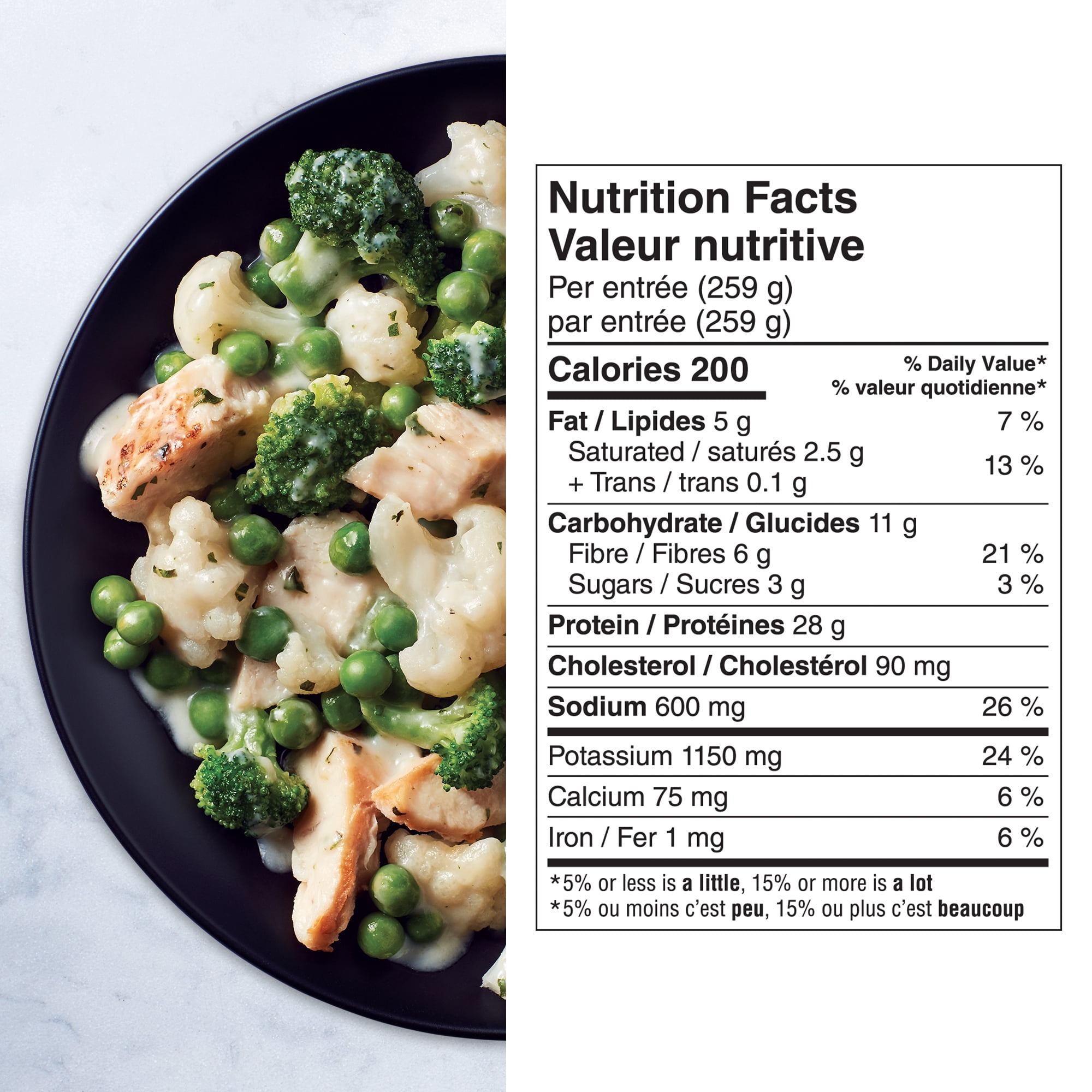 Healthy Choice Simply Steamers Grilled Chicken Pesto & Vegetables Frozen Dinner, Chicken with Broccoli, Cauliflower and Peas in Pesto Sauce, 28g of Protein, Frozen Dinner, 259g