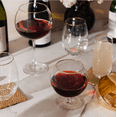 thumbnail image 4 of Thyme & Table 16 fl oz Sphere Bourbon Glass with Gold Rim, 2 Pack, 4 of 6