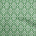 thumbnail image 1 of oneOone Cotton Poplin Twill Green Fabric Geometric Craft Projects Decor Fabric Printed By The Yard 56 Inch Wide, 1 of 5