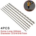 thumbnail image 4 of 4Pcs 200mm Extra Long HSS Foret Scie à Trous 2/3/4/5/6/7mm, 4 of 7