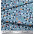 thumbnail image 3 of Soimoi Rayon Fabric Spider Web,Bat & Ghost Halloween Fabric Prints by Yard 56 Inch Wide, 3 of 3