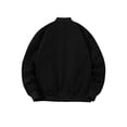 thumbnail image 4 of Faithtur Men's Bomber Flight Jacket Casual Patchwork Fall Winter Coats Zipper Closure Outwear, 4 of 9