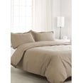 thumbnail image 2 of 800 Thread Count 100% Egyptian Cotton 3 Piece Duvet Set with Zipper Closure & Corner 3 Pc Duvet Set Solid Pattern, 2 of 3
