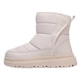 thumbnail image 1 of Gubotare Bottes de Randonnée pour Tout-Petits Imperméables Garçons Filles Bottes de Neige Résistantes à l'Eau Extérieur Chaudes Confortables Antidérapantes Mi-Mollet Doublure en Fausse Fourrure Isolées Chaussures d'Hiver pour Enfants Taille 3 (Beige, Grands Enfants 3), 1 of 9