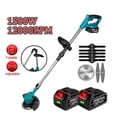 thumbnail image 2 of Tondeuse Électrique 1500W Longueur Réglable Pliable Sans Fil à Main Rechargeable pour Jardin, Élagueuse d'Arbustes, Facile à Utiliser, 2 of 6