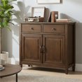 thumbnail image 2 of Connaught Armoire de Rangement d'Entrée Traditionnelle en Bois de 40 Pouces de Large, Brun Vieilli Naturel, 2 of 11