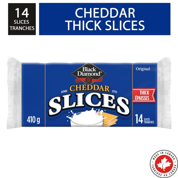 Black Diamond Fromage en tranches épaisse de fromage Cheddar