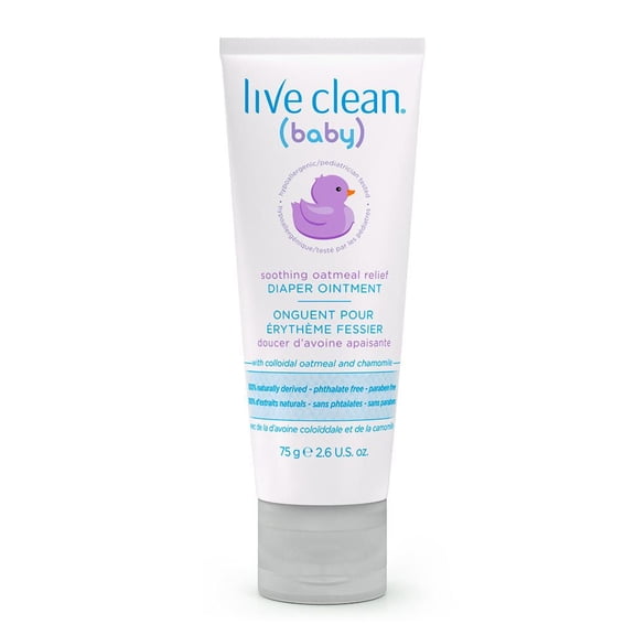Live Clean Baby Onguent pour érythème fessier doucer d’avoine apaisante