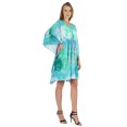 thumbnail image 2 of Bimba Robe Caftan Imprimée Maxi Robe Robe pour Femmes Tenue de Plage Courte Couvre-Maillot, 2 of 7