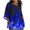 Blue, variant on FcBaudy Womens Tops, Shirts for Women, Short Sleeve Round-Neck Blouses & Shirts Women's Ladies Fashion Casual Cropped 3/4 Sleeve Printed Loose Shirt Blouse Top Women Blouse