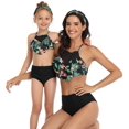 thumbnail image 4 of Girls Swimsuit High Waisted Two Pieces Bikini Set Swimwear Bathing Suits, 4 of 7
