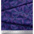 thumbnail image 3 of Soimoi Velvet Fabric Palm Leaves Print Sewing Fabric Yard 58 Inch Wide, 3 of 3