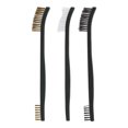thumbnail image 1 of Qiilu 3pcs Double Ended Wire Brush Set Kit Durable Cleaning Tool Gun Cleaner Accessory,Rifle Cleaning Tool, Double Ended Brass Brushes, 1 of 4