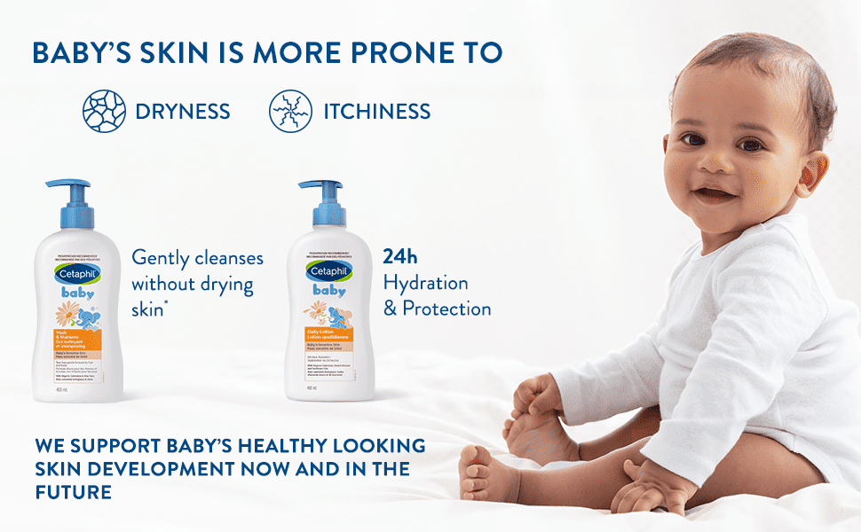 Cetaphil Gel Nettoyant et Shampooing pour Bébé