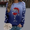 thumbnail image 2 of Chandail Ample à Manches Longues pour Femmes avec Imprimé « Merry Noël », Col Rond, Chandail en Molleton, Grande Veste pour Femmes, Coupe Ajustée, Chandail à Enfiler, Hauts, Chandails en Molleton, Chandails Décontractés à Manches Longues, Chandails d'Entraînement, Blouse Ample, 2 of 8