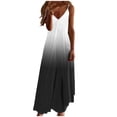thumbnail image 2 of FcBaudy Robe Camis Sans Manches à Col en V, Robes d'Été pour Femmes, Robes pour Femmes Robes d'Été pour Femmes Imprimé Robe Sans Manches à Col Rond Robes Décontractées Robes pour Femmes, 2 of 5