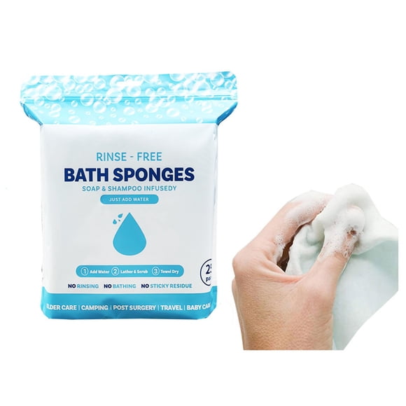 Produits d'Auto-soins Serviette de Bain Jetable Serviette de Douche Intégrée Serviette en Mousse Humide