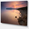 thumbnail image 2 of Beautiful Sunrise over Tranquil Sea - Seashore Canvas Art Print, 2 of 4