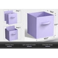 thumbnail image 2 of Sorbus Fabric Storage Bins 11" Foldable Cubes With Handles For Pantry, Cubbies, Toy And Closet Shelf Organization- 8Pk, 2 of 7