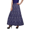thumbnail image 4 of Moomaya Jupe Longue Imprimée pour Femmes Style Portefeuille Grande Taille Jupe Maxi à 3 Niveaux, 4 of 6