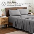 thumbnail image 2 of Bare Home Pillowcase Set - Envelope Closure - Premium 1800 Collection - Double Brushed - Ultra Soft - Standard Size, Light Gray, 2 Count, 2 of 6