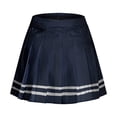 thumbnail image 2 of jovati Jupe Plissée pour Femmes Femmes Mode Taille Haute Plissée Ajustée Unie Jupe Trapèze, 2 of 9
