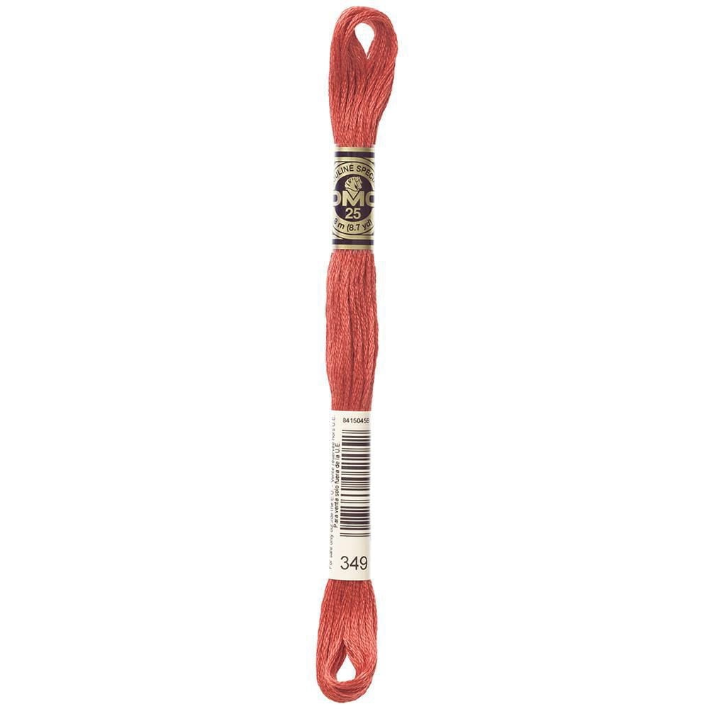 DMC coton 6 brins fil à broder, 8 m (8.7 yd), rouge