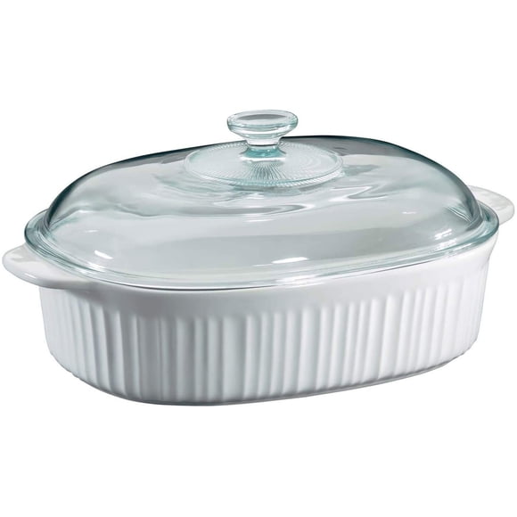 CorningWare French White 4-Quart Covered Casserole