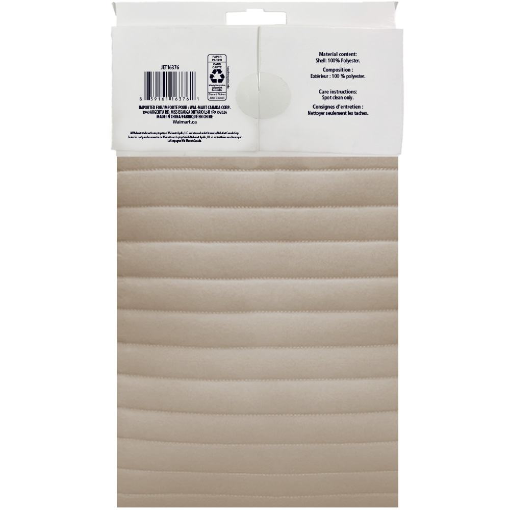 Mainstays Housse de coussin décoratif – Ruffles Taupe, coussin décoratif à volants