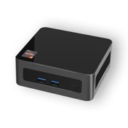 Riwcyla PC Windows 11 8GB RAM 256GB SSD Desktop Computer AMD Ryzen 5600H Processor 6 Cores 12 Threads Support 8K 60Hz WIFI6 BT5.2