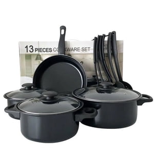 Libérez votre chef intérieur avec notre 13-Piece Ensemble de cuisine antiadhésif, conçu pour la cuisson quotidienne et les occasions spéciales