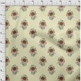 thumbnail image 3 of oneOone Cotton Poplin Fabric Leaves & Floral Block Printed Craft Fabric BTY 42 Inch Wide, 3 of 4