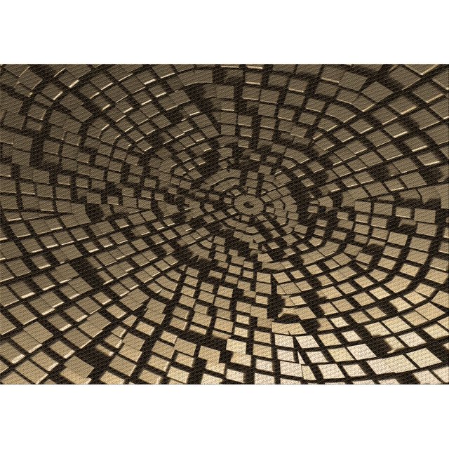 Ahgly Tapis Rectangulaire Lavable en Machine Intérieur Transitionnel Brun Cuivré, 2 Pieds x 4 Pieds